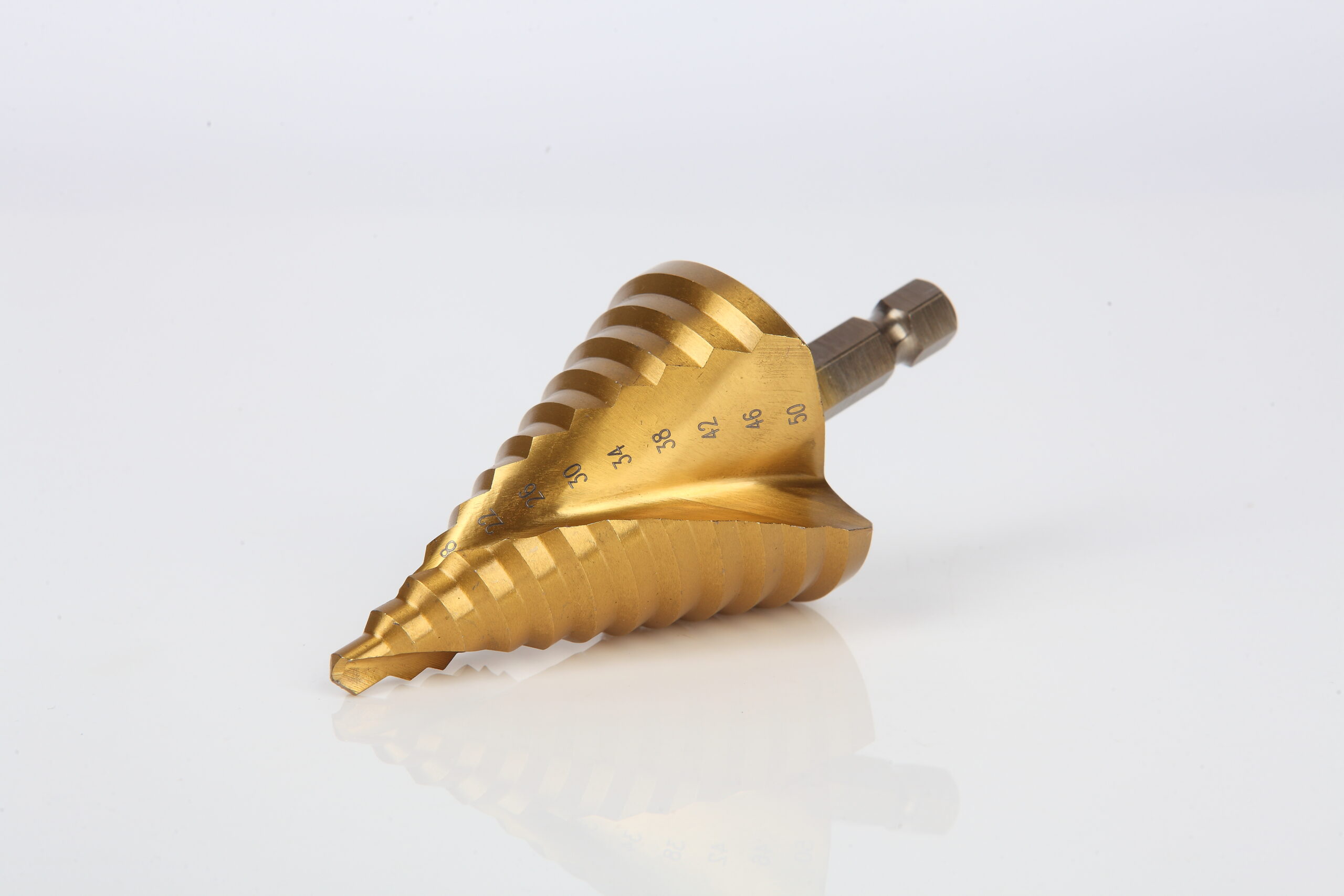 Ironant trappenboor 4-32mm met tin coating en spiraalgroeve